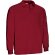 Polo técnico manga larga Buin de poliéster con efecto térmico Rojo loto