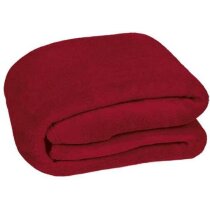 Manta polar para el frío Valento roja personalizado