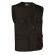 Chalecos laborales bajo recto poliéster-algodón 75 g/m2 Negro