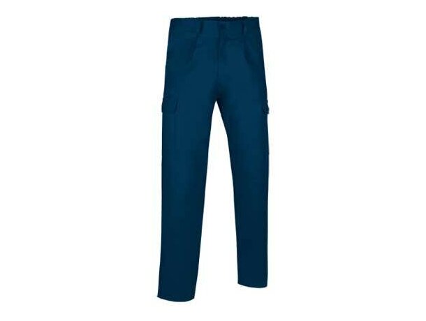 Pantalón largo multibolsillos con pinzas para hombre Valento azul personalizado