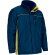 Parka Thunder impermeable bicolor con capucha y acolchado rombos Azul marino orión/amarillo limón