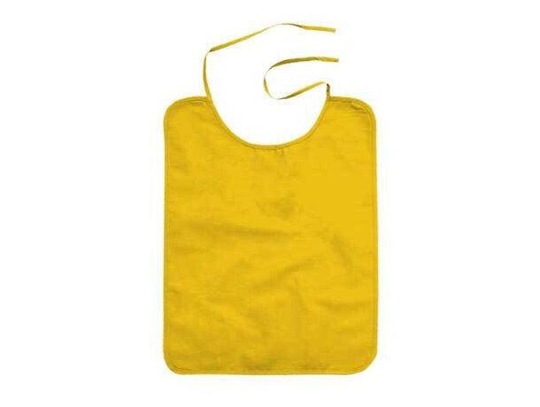 Babero de adulto para restaurantes en popelin Valento personalizado amarillo Babero de adulto para restaurantes en popelin Valento personalizado amarillo