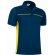 Polo Thunder manga corta bicolor piqué algodón poliéster 220g Azul marino orion-amarillo limon