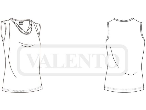 Camiseta mujer PIN-UP Valento detalle 1