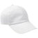 Gorra especial de 6 paneles color liso Valento blanca