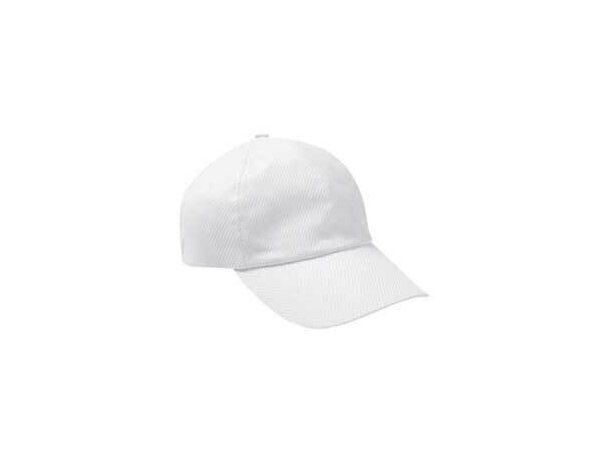 Gorra especial de 6 paneles color liso Valento personalizada blanca