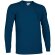 Camiseta manga larga con bolsillo Bear de Valento 160 gr Valento azul