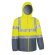 Chaqueta de lluvia alta visibilidad Tornado con capucha Azul royal/gris carbon