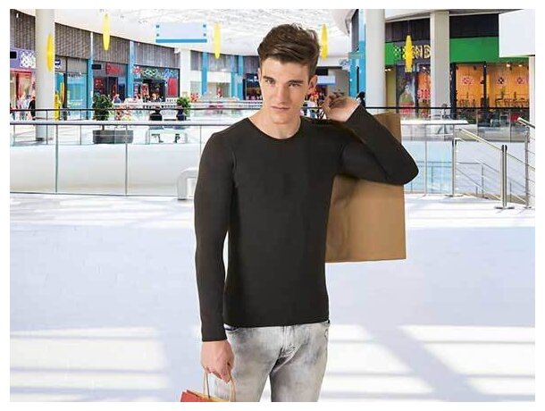 Camiseta manga larga unisex ajustada 190 gr Valento