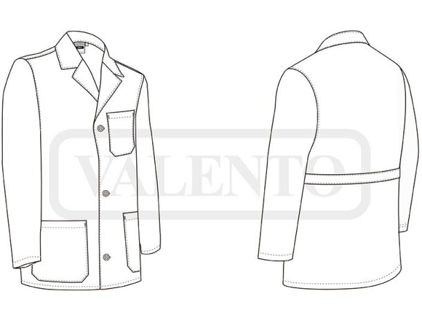 Bata infantil Chalk de sarga mezcla con cierre de botones detalle 1