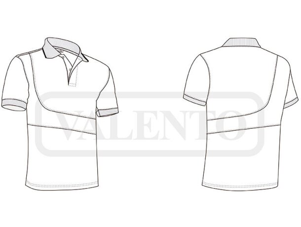 Polo de manga corta diversos colores unisex poliéster 170 g/m2 detalle 1