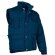 Chaqueta convertible con relleno acolchado y cuello alto Valento azul