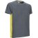 Camiseta manga corta personalizada algodón ring spun 160 g/m2 Thunder Gris cemento/amarillo limon