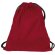 Mochila saco con cuerdas con bolsillo interior Valento roja barata