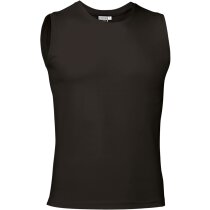 Camiseta sin mangas unisex 190 gr Valento negra personalizado