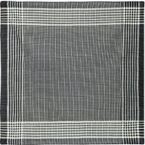 Pañuelo rociero Valento cuadros blanco y negro