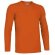 Camiseta manga larga unisex sin pulos Tiger de Valento 160 gr Valento personalizada naranja
