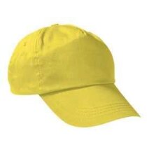 Gorra de niño en algodón con 5 paneles Valento amarilla personalizada