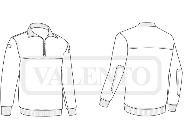 Jersey polar Willie con refuerzos softshell y bolsillos manga detalle 1