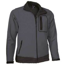 Chaqueta técnica con bolsillo Valento gris personalizado
