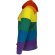 Sudadera Rainbow Valento con capucha y diseño arcoíris detalle 3