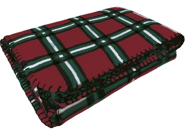 Manta polar colores variados poliéster 200 g/m2 Terrain Rojo detalle 3