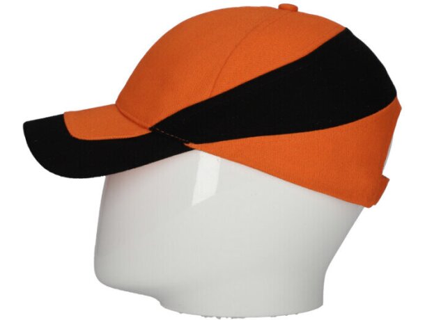 Gorra bicolor Duran de Valento para merchandising corporativo detalle 3