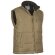 Chaleco de poliester de cuello alto con bolsillos oblicuos Valento khaki barato