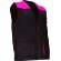 Chaleco trabajo ligero Thunder bicolor multibolsillos Negro/rosa magenta