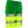 Bermuda alta visibilidad Brandon bicolor con cintas reflectantes Amarillo limón/verde kelly