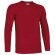 Camiseta manga larga unisex sin pulos Tiger de Valento 160 gr Valento personalizada roja