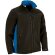 Chaqueta softshell Thunder con tres capas y bolsillos Negro/azul royal