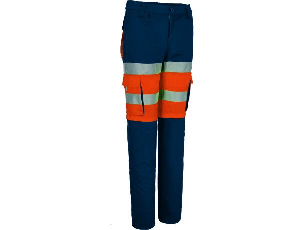 Pantalón desmontable alta visibilidad Prodar bicolor detalle 1