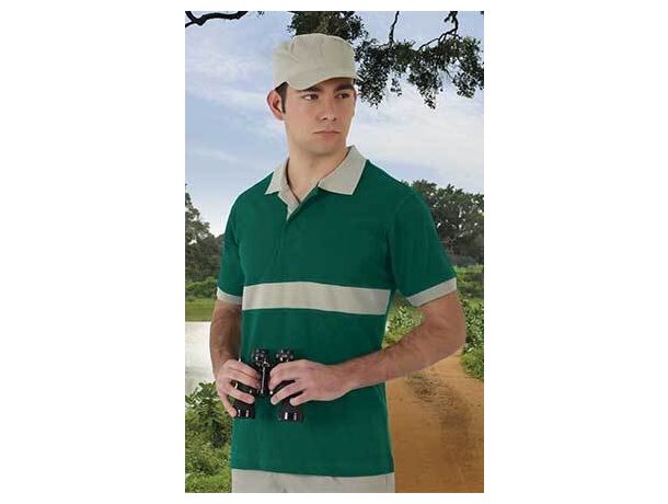 Polo unisex manga corta con detalles Valento personalizado