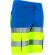 Bermuda alta visibilidad Brandon bicolor con cintas reflectantes Amarillo fluor/azul royal
