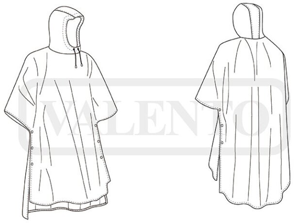 Capa de lluvia Ferrol impermeable con capucha ajustable detalle 1