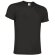 Camiseta cuello redondo ligera Valento negra