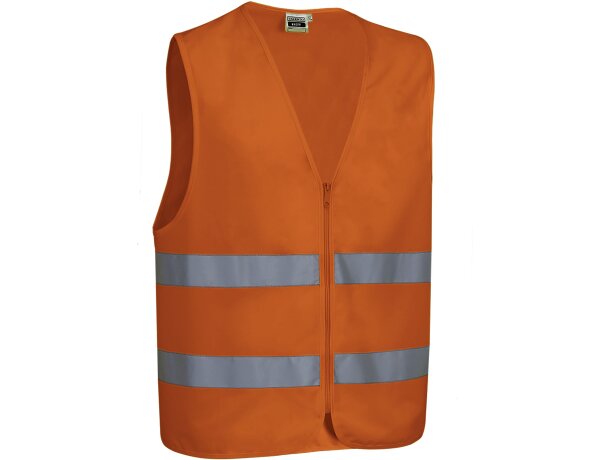 Chaleco Wagon reflectante poliéster transpirable cierre cremallera detalle 1