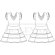 Vestido infantil Buleria con volantes y estampado flamenco detalle 1