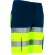 Bermuda alta visibilidad Brandon bicolor con cintas reflectantes Amarillo limón