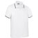 Polos de manga corta originales poliéster 170 g/m2 Sagano Blanco/naranja fiesta