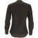 Camisa manga larga mujer Sharon en popelín ligero negro detalle 4