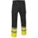Pantalón multibosillos de sarga con reflectantes Valento negro/amarillo