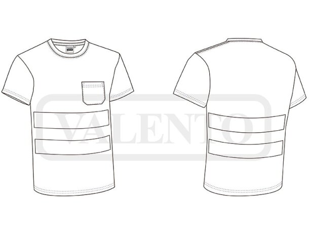 Camiseta alta visibilidad Strahan manga corta transpirable detalle 1