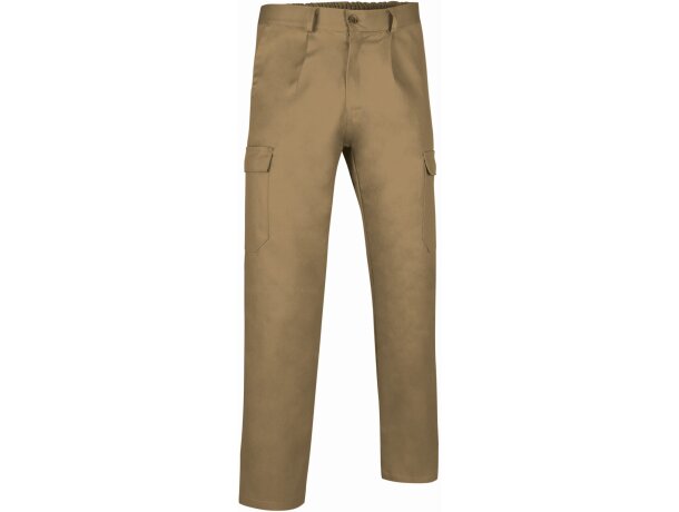 Pantalón Chispa sarga algodón 250g multibolsillos reforzado kamel detalle 4