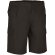 Bermuda laboral de poliéster-algodón 210 g/m2 Desert Negro