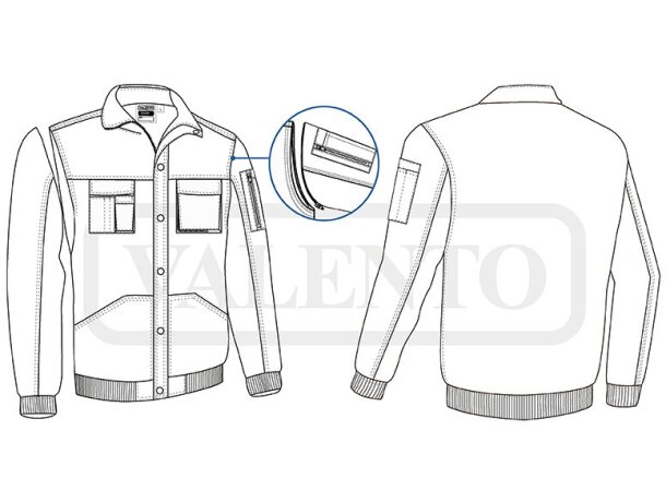 Chaqueta desmontable SCOOT Valento detalle 1