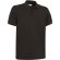 Polos de manga corta impresas unisex poliéster 220 g/m2 Hamburgo Negro