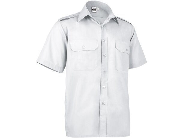 Camisa Vigilant popelín manga corta con galoneras para uniforme detalle 5