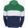Sudadera Varsity con capucha tricolor bordable para empresas detalle 4